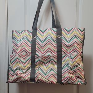 Thirty One Zip Top Organizing Utility Tote